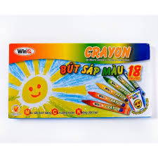 Bút sáp 18 màu Win CR08